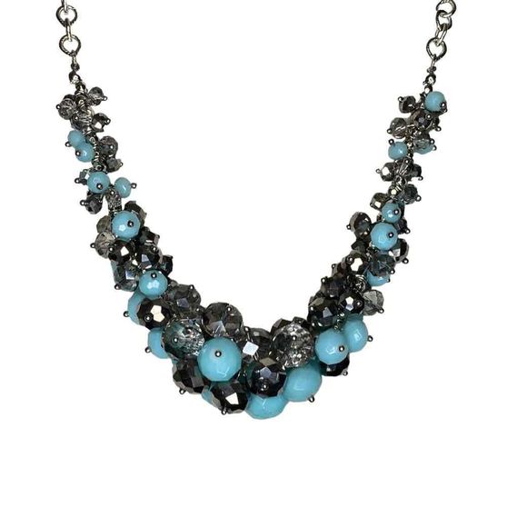 Simply Vera | Vera Wang Crystal Bead Cluster Necklace - Picture 4 of 4